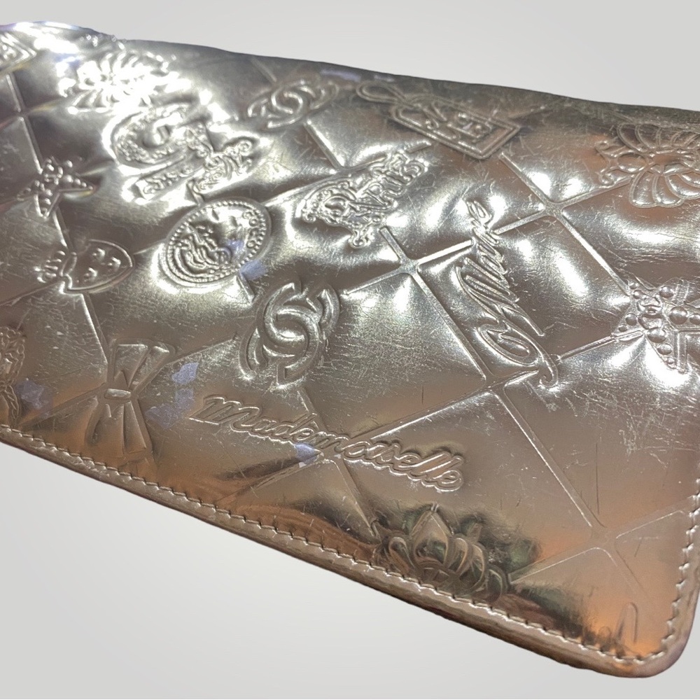 Chanel Metallic Gold Icon Series Monogram Long Wallet - Picture 14 of 16